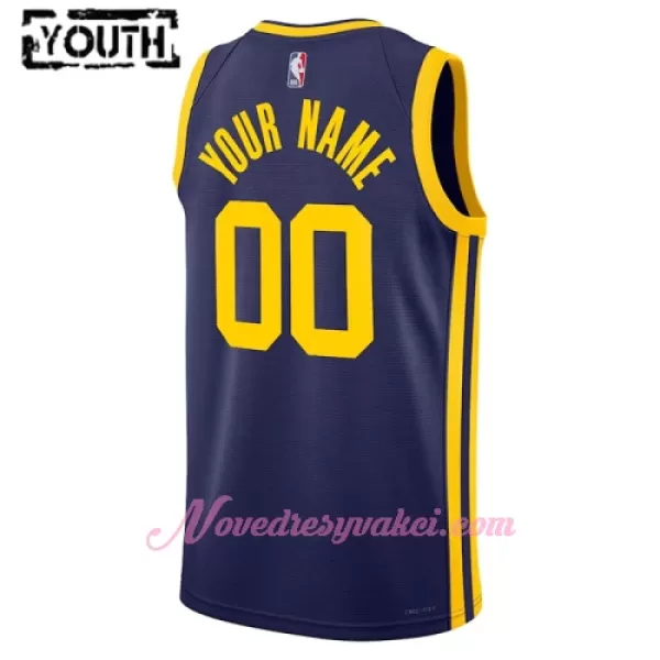 Dresy Golden State Warriors Dětské Statement Edition Swingman 2023-24 Námořnictvo