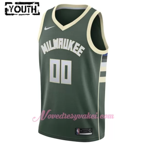 Dresy Milwaukee Bucks Dětské Icon Edition Swingman 2023-24 Zelená