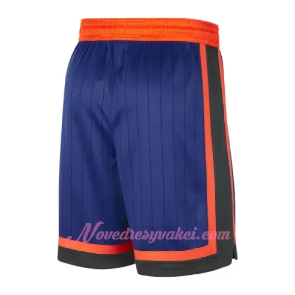 Kraťasy NBA New York Knicks City Edition Swingman Modrý