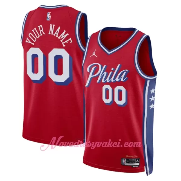 Dresy Philadelphia 76ers Statement Edition Swingman 2023-24 Červené