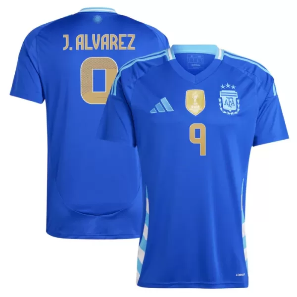 Fotbalové Dresy Argentina Julián Álvarez 9 Venkovní 2024