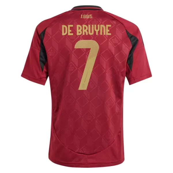 Fotbalové Dresy Belgie Kevin De Bruyne 7 Dětské Domácí ME 2024