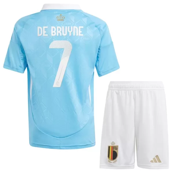 Fotbalové Dresy Belgie Kevin De Bruyne 7 Dětské Venkovní ME 2024