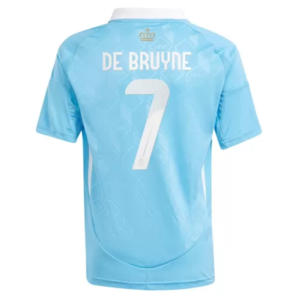 Fotbalové Dresy Belgie Kevin De Bruyne 7 Dětské Venkovní ME 2024