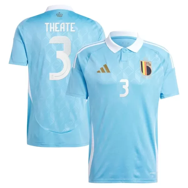 Fotbalové Dresy Belgie Theate 3 Venkovní ME 2024