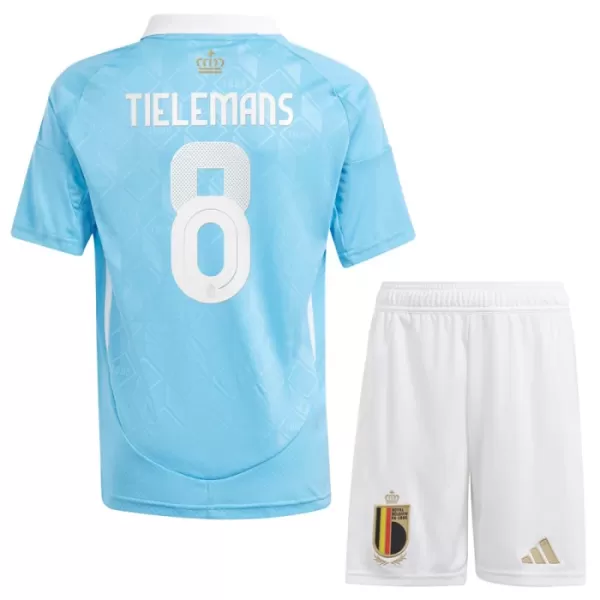 Fotbalové Dresy Belgie Tielemans 8 Dětské Venkovní ME 2024