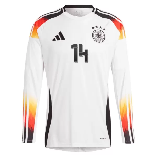 Fotbalové Dresy Německo Jamal Musiala 14 Domácí ME 2024 Dlouhý Rukáv