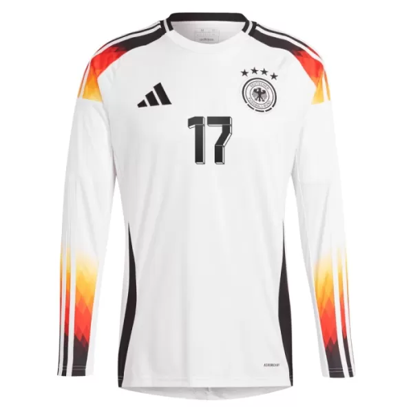 Fotbalové Dresy Německo Wirtz 17 Domácí ME 2024 Dlouhý Rukáv