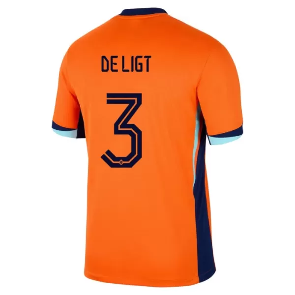 Fotbalové Dresy Nizozemsko De Ligt 3 Dětské Domácí ME 2024