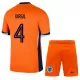Fotbalové Dresy Nizozemsko Virgil van Dijk 4 Dětské Domácí ME 2024