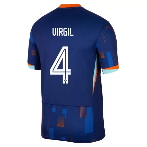 Fotbalové Dresy Nizozemsko Virgil van Dijk 4 Dětské Venkovní ME 2024
