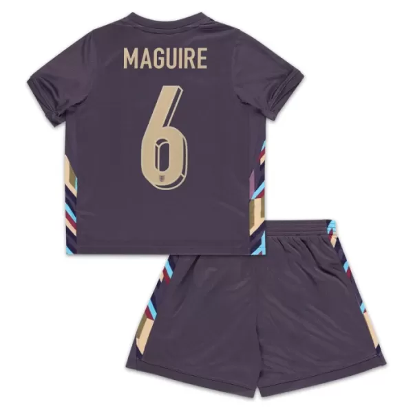 Fotbalové Dresy Anglie Maguire 6 Dětské Venkovní ME 2024