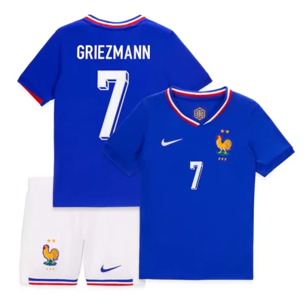Fotbalové Dresy Francie Antoine Griezmann 7 Dětské Domácí ME 2024