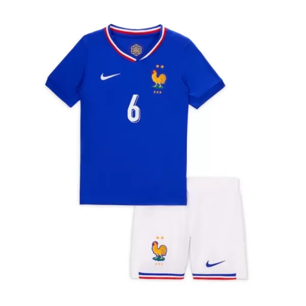 Fotbalové Dresy Francie Eduardo Camavinga 6 Dětské Domácí ME 2024