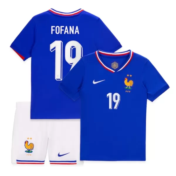 Fotbalové Dresy Francie Fofana 19 Dětské Domácí ME 2024