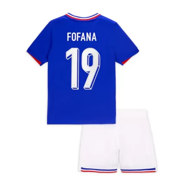 Fotbalové Dresy Francie Fofana 19 Dětské Domácí ME 2024