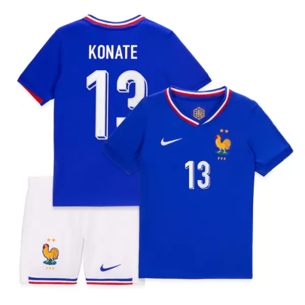 Fotbalové Dresy Francie Konate 13 Dětské Domácí ME 2024
