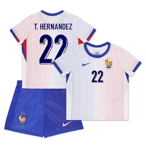 Fotbalové Dresy Francie T. Hernandez 22 Dětské Venkovní ME 2024