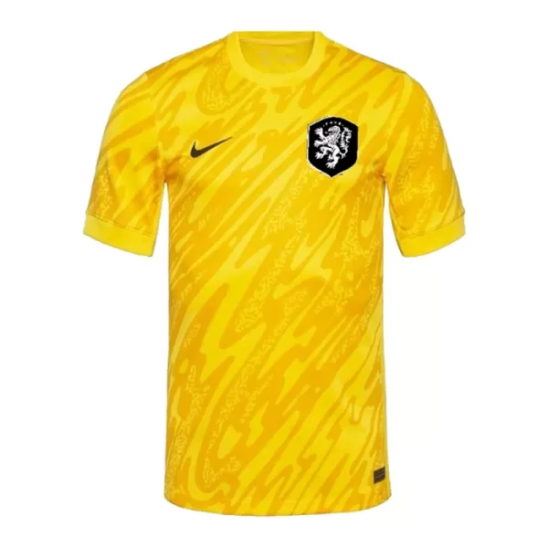 Brankářské Fotbalové Dresy Nizozemsko ME 2024 Žlutá