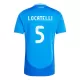 Fotbalové Dresy Itálie Manuel Locatelli 5 Domácí ME 2024