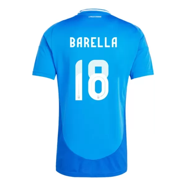 Fotbalové Dresy Itálie Nicolo Barella 18 Domácí ME 2024