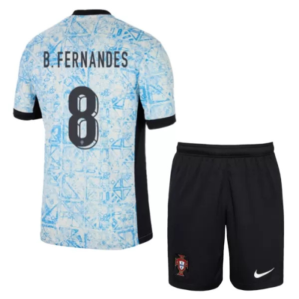 Fotbalové Dresy Portugalsko Bruno Fernandes 8 Dětské Venkovní ME 2024