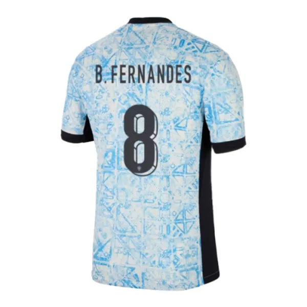 Fotbalové Dresy Portugalsko Bruno Fernandes 8 Dětské Venkovní ME 2024