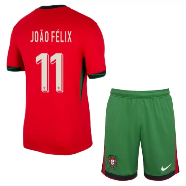Fotbalové Dresy Portugalsko João Félix 11 Dětské Domácí ME 2024