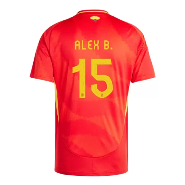 Fotbalové Dresy Španělsko Alex Baena 15 Domácí ME 2024