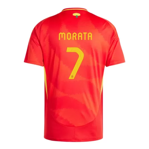 Fotbalové Dresy Španělsko Alvaro Morata 7 Dětské Domácí ME 2024