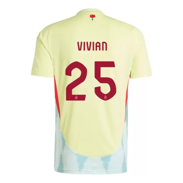 Fotbalové Dresy Španělsko Dani Vivian 25 Venkovní ME 2024