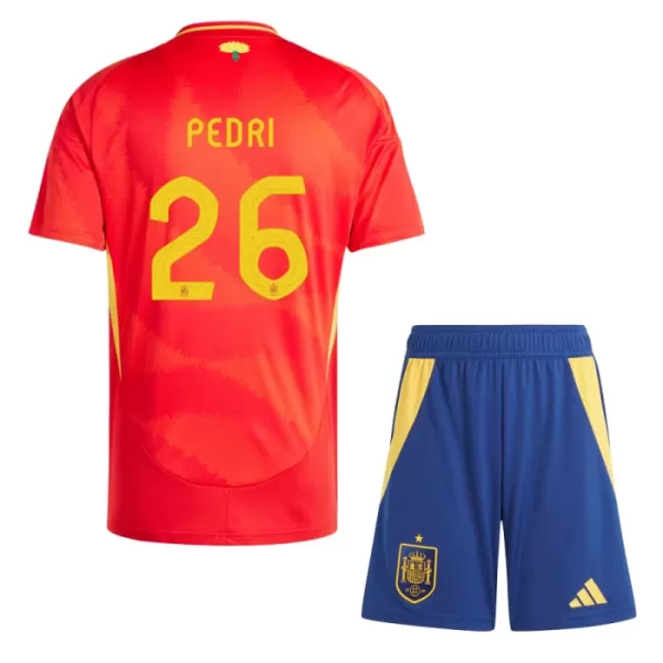 Fotbalové Dresy Španělsko Pedri 26 Dětské Domácí ME 2024