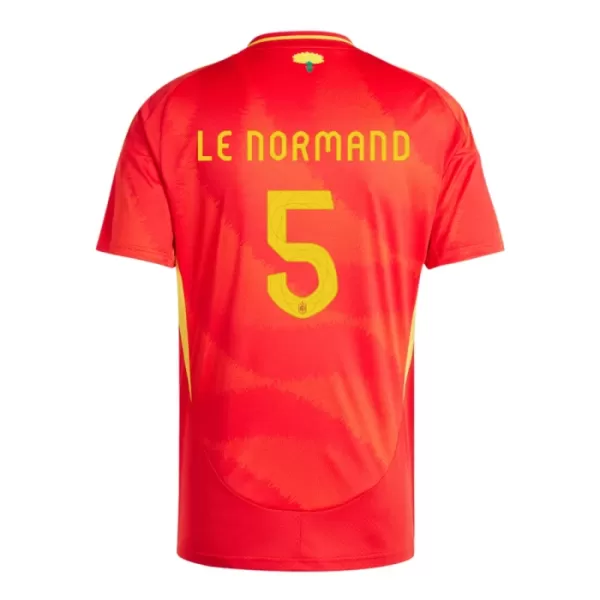 Fotbalové Dresy Španělsko Robin Le Normand 5 Domácí ME 2024