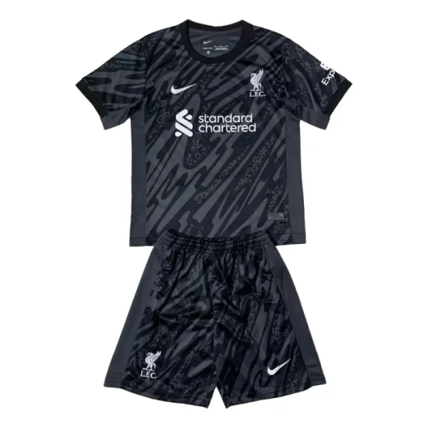 Brankářské Fotbalové Dresy Liverpool FC Dětské 2024-25 Černá