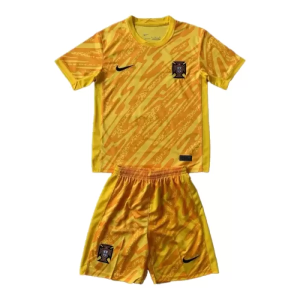 Brankářské Fotbalové Dresy Portugalsko Dětské ME 2024 Žlutá