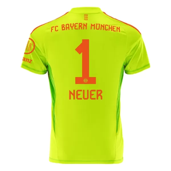 Brankářské Fotbalové Dresy FC Bayern Mnichov Manuel Neuer 1 Dětské Domácí 2024-25