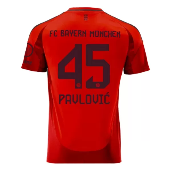 Fotbalové Dresy FC Bayern Mnichov Aleksandar Pavlovic 45 Domácí 2024-25