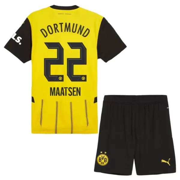 Fotbalové Dresy Borussia Dortmund Maatsen 22 Dětské Domácí 2024-25
