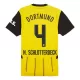 Fotbalové Dresy Borussia Dortmund N. Schlotterbeck 4 Dětské Domácí 2024-25