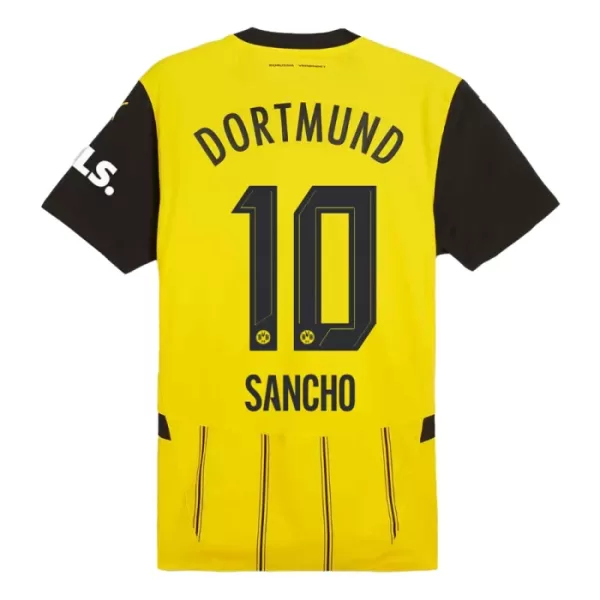 Fotbalové Dresy Borussia Dortmund Sancho 10 Dětské Domácí 2024-25