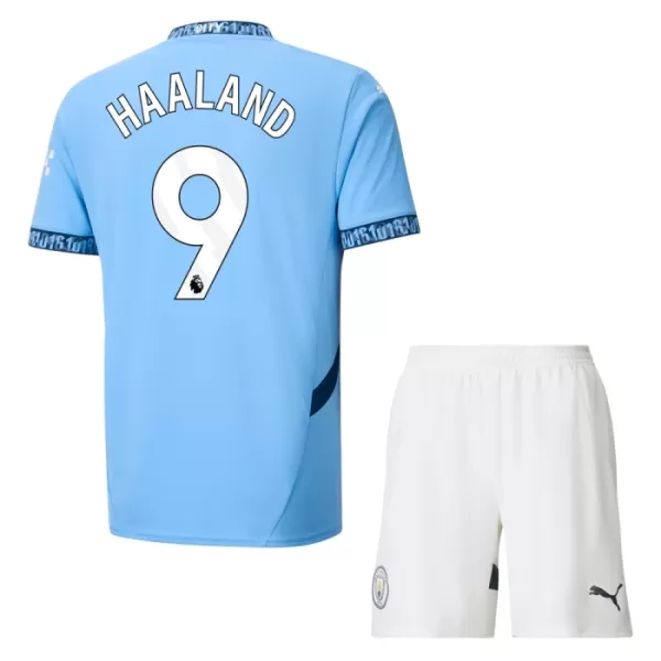 Fotbalové Dresy Manchester City Erling Haaland 9 Dětské Domácí 2024-25