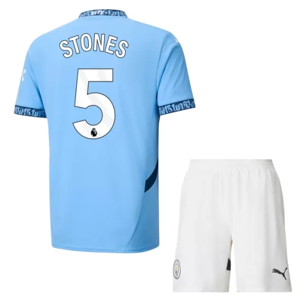 Fotbalové Dresy Manchester City John Stones 5 Dětské Domácí 2024-25