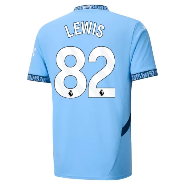 Fotbalové Dresy Manchester City Rico Lewis 82 Domácí 2024-25