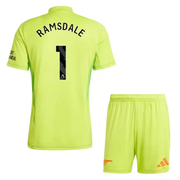Brankářské Fotbalové Dresy Arsenal Ramsdale 1 Dětské Domácí 2024-25