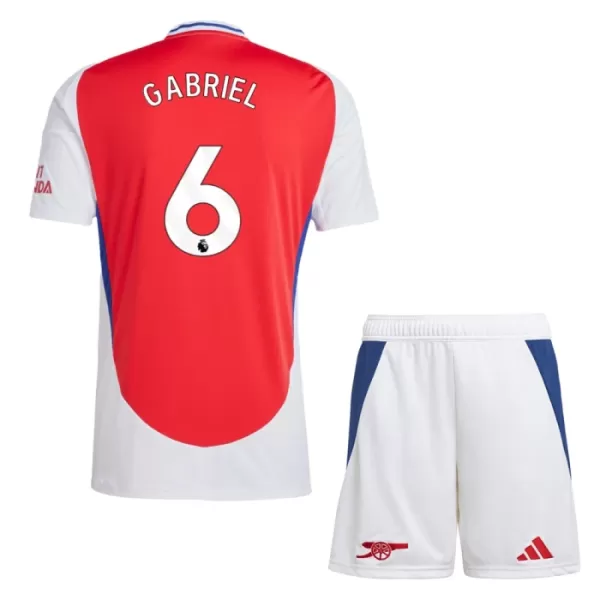 Fotbalové Dresy Arsenal Gabriel 6 Dětské Domácí 2024-25