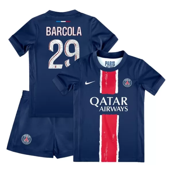 Fotbalové Dresy Paris Saint-Germain Bradley Barcola 29 Dětské Domácí 2024-25