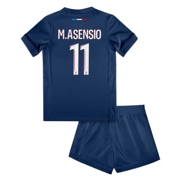 Fotbalové Dresy Paris Saint-Germain Marco Asensio 11 Dětské Domácí 2024-25