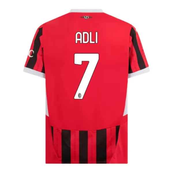 Fotbalové Dresy AC Milán Adli 7 Dětské Domácí 2024-25