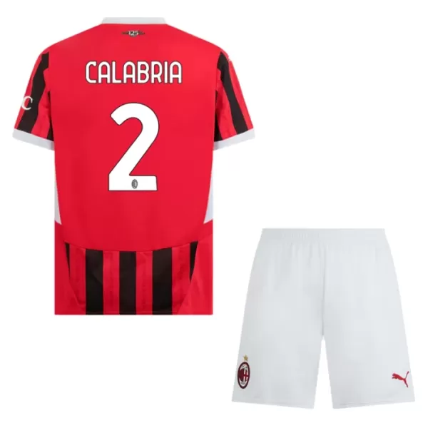 Fotbalové Dresy AC Milán Calabria 2 Dětské Domácí 2024-25