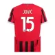 Fotbalové Dresy AC Milán Jovic 15 Dětské Domácí 2024-25